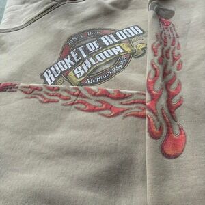 Vintage Y2K flame sleeve saloon boxy hoodie great color and fit